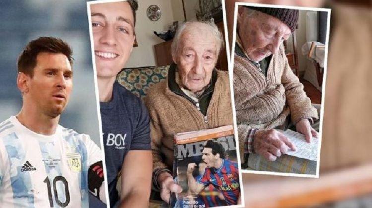 EMOCIONANTE HASTA LAS LAacuteGRIMAS- el mensaje de Messi al abuelo que anota todos sus goles en papel