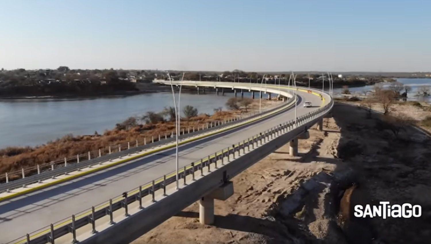 VIDEO  Miraacute el nuevo puente de Las Termas de Riacuteo Hondo
