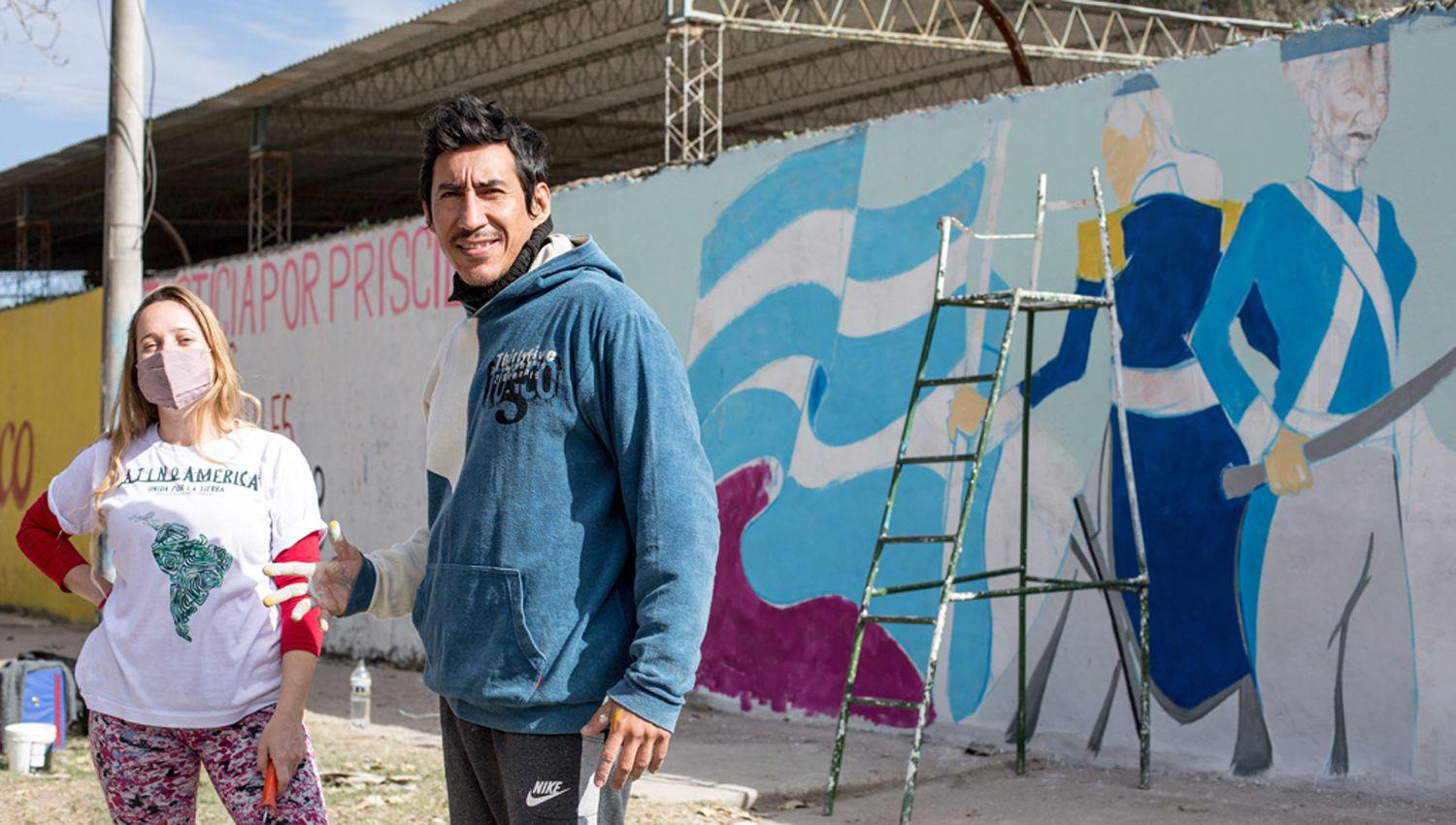 Giaileola pintó a Manuela Pedraza la Tucumanesa de María Remedios del Valle una mujer afro