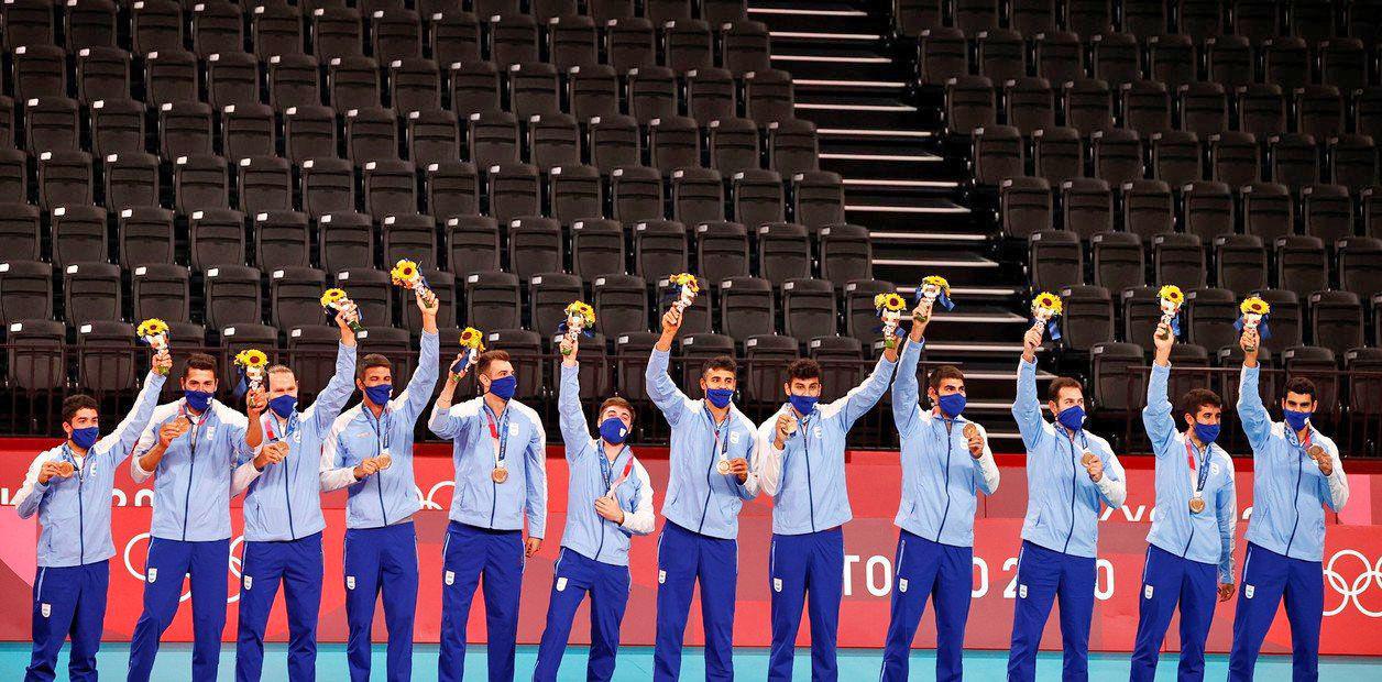 Histoacuterico- el voacuteley argentino es medalla de bronce en los Juegos de Tokio 2020