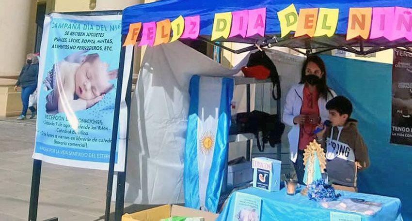 El movimiento Marcha por la Vida Santiago del Estero organiza para hoy la campantildea solidaria Diacutea del Nintildeo