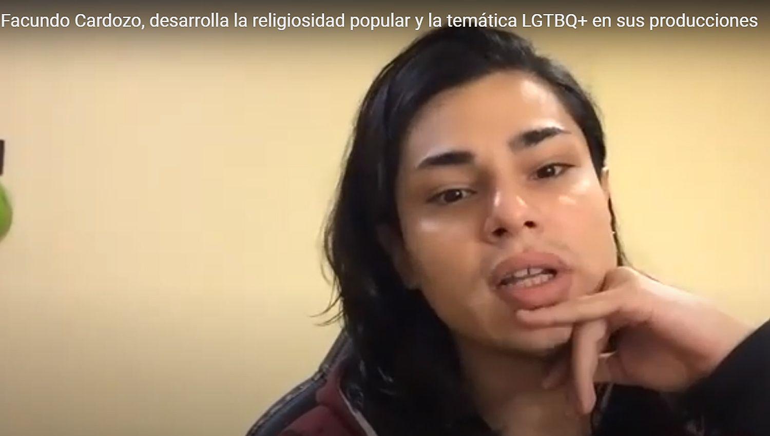 Facundo Cardozo cineasta santiaguentildeo desarrolla la religiosidad popular y la temaacutetica LGTBQ en sus producciones