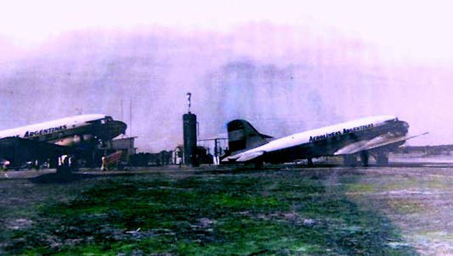 El viejo y desaparecido aeroacutedromo de Las Termas de Riacuteo Hondo