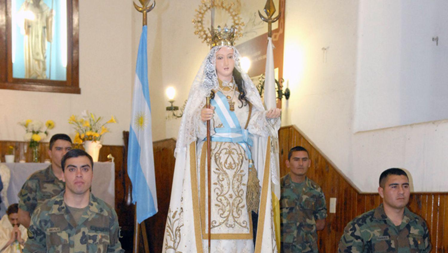 La virgen fue declarada Generala del Ejército Argentino