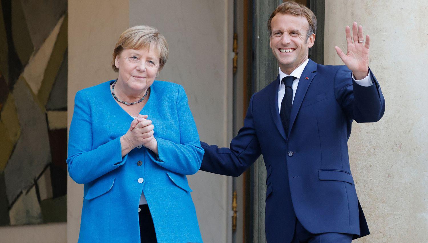 Merkel mantuvo un uacuteltimo encuentro con Macron