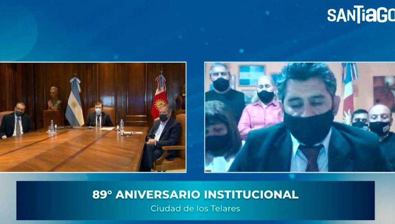 El gobernador Zamora saludoacute a Beltraacuten Telares y Pinto en sus aniversarios