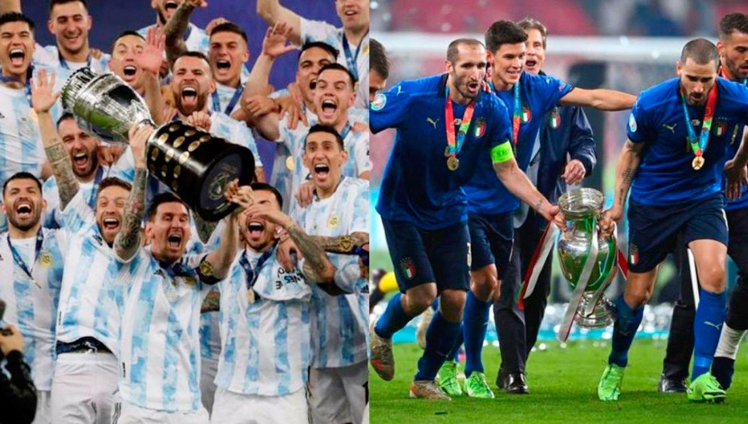 Los seleccionados de la Argentina (campeón de la Copa América) e Italia (campeón de la Eurocopa) inaugurar�n la Copa Euroamericana