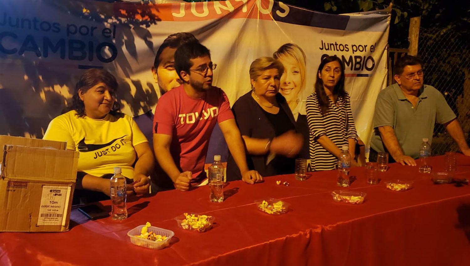 Los candidatos a diputados provinciales de Juntos por el Cambio se hicieron presentes en La Banda