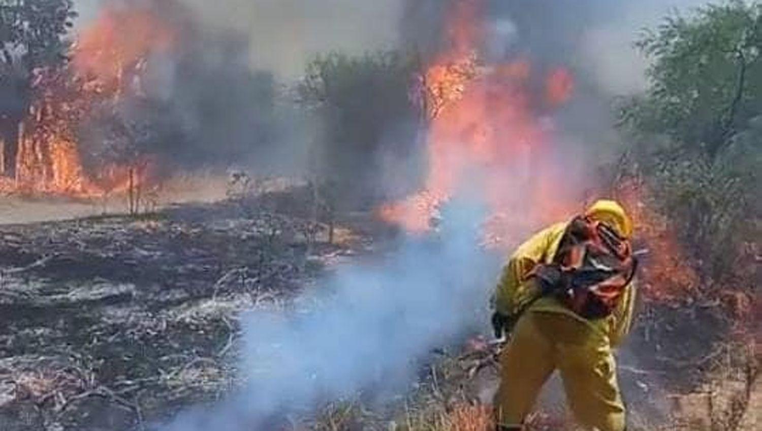 El departamento Riacuteo Hondo tambieacuten sufrioacute incendios de montes