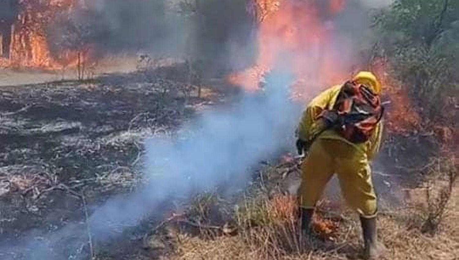 Incendios forestales pusieron en jaque al territorio santiaguentildeo