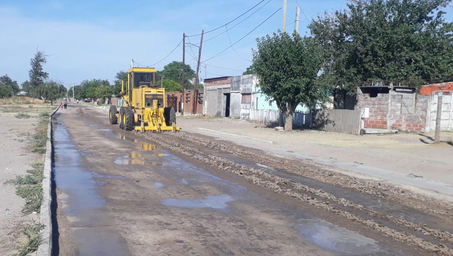 Ejecutan obras de pavimentacioacuten en el barrio Salta Prolongacioacuten