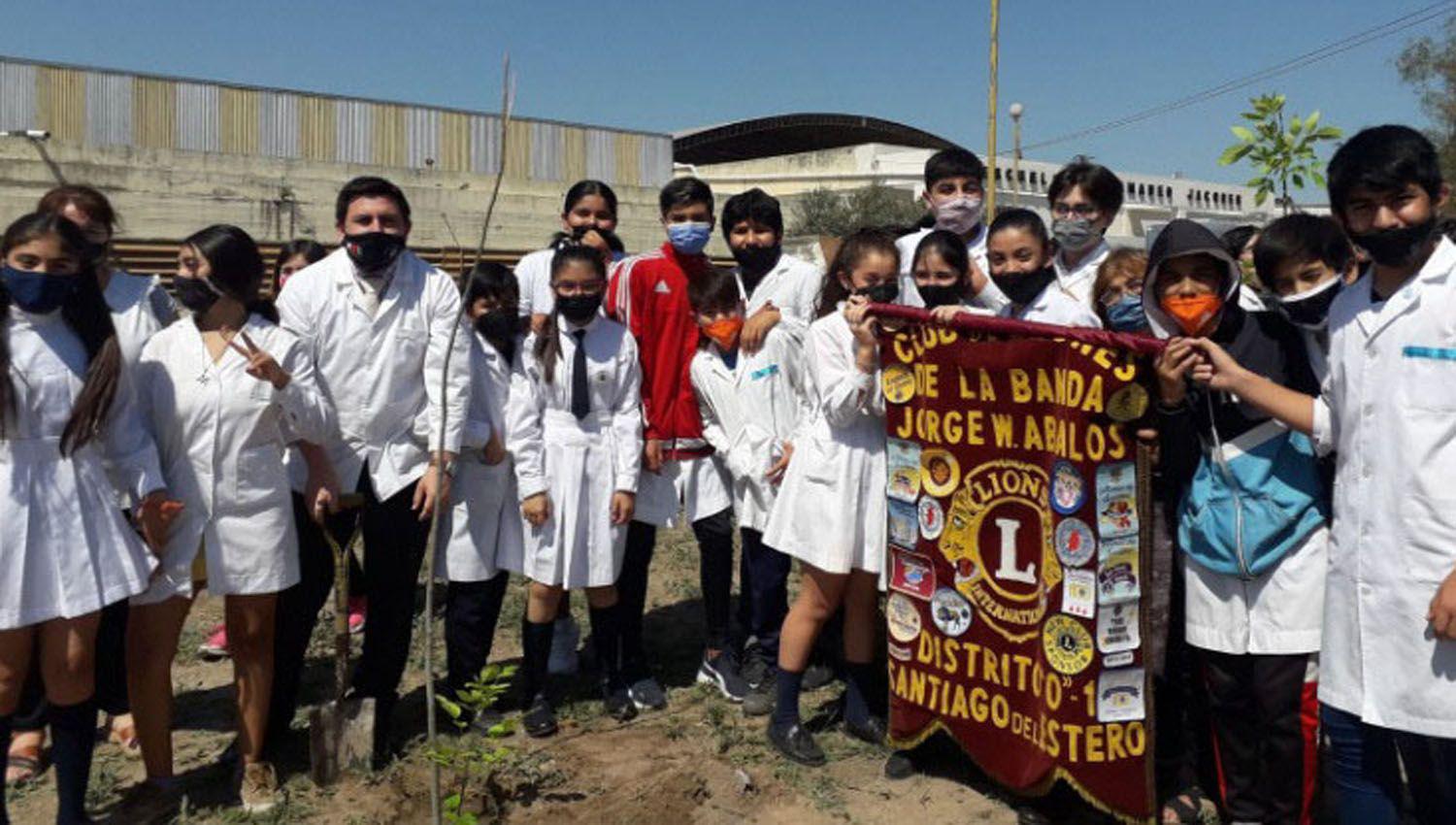 Plantaron aacuterboles para cuidar el medio ambiente