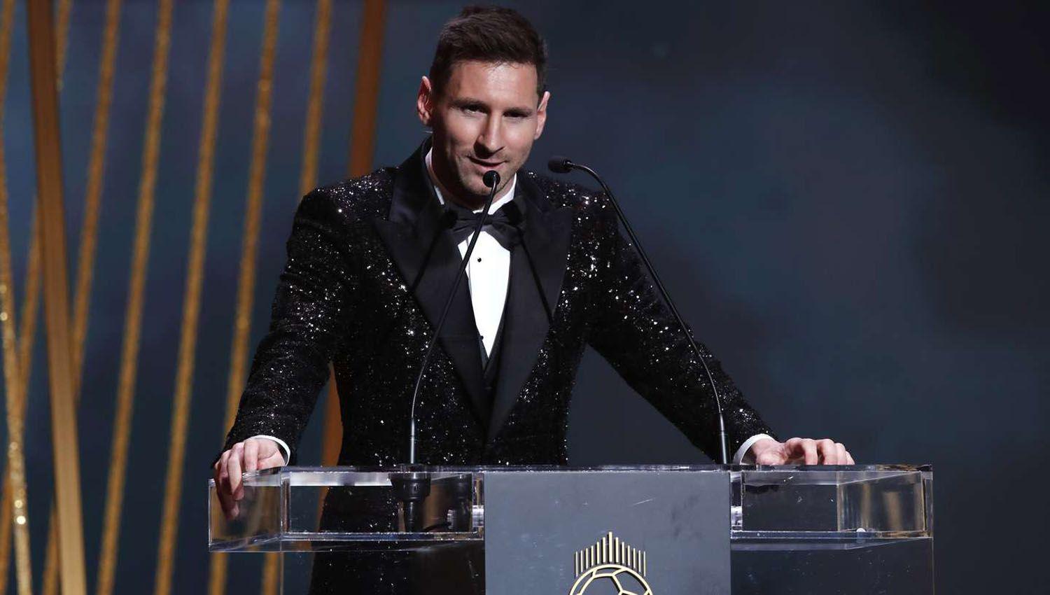 Messi ganoacute su seacuteptimo Baloacuten de Oro y continuacutea haciendo historia