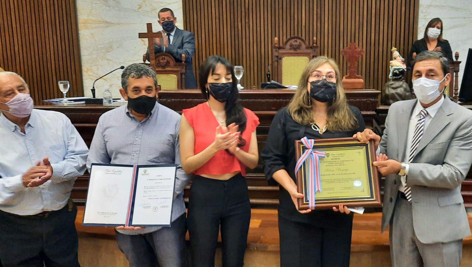 Emotivo reconocimiento a Silvia Sayago en el recinto de la Caacutemara de Diputados