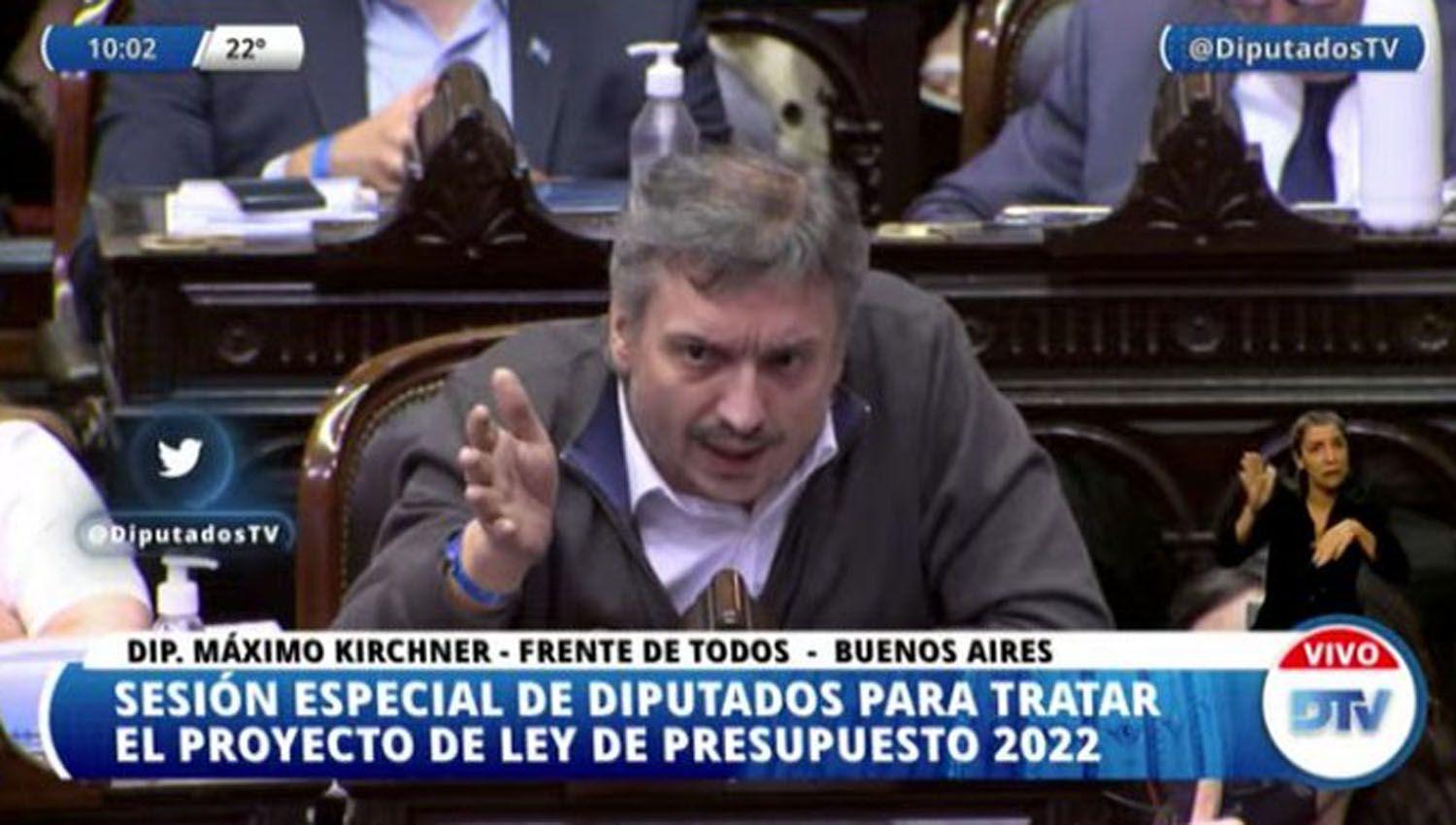 VIDEOS  El fuerte mensaje de Maacuteximo Kirchner que derivoacute en la caiacuteda de la negociacioacuten en Diputados