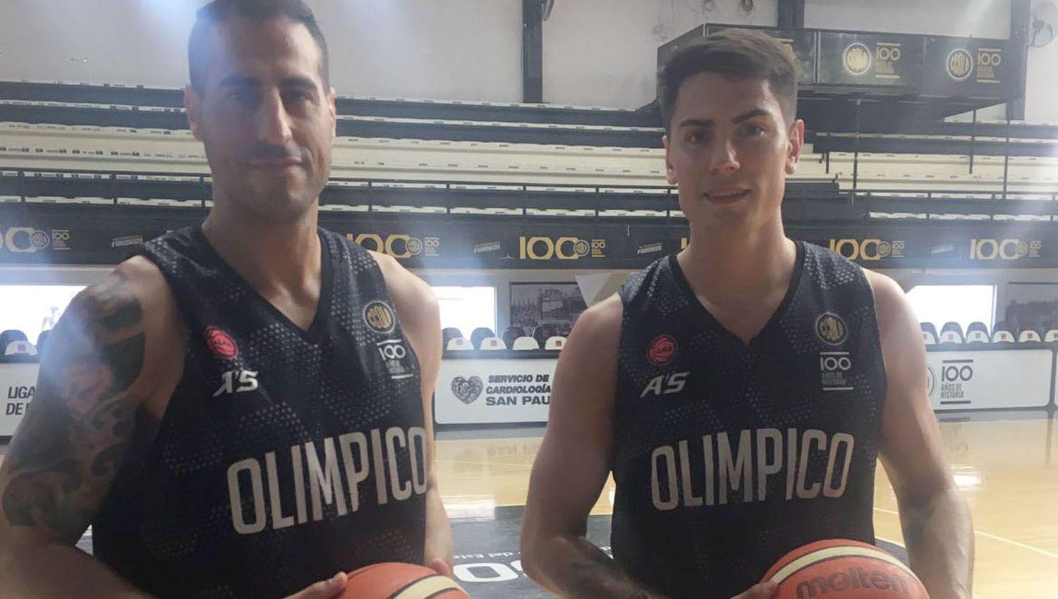Tintorelli y Leonardo Lema se sumaron ayer a Olímpico para la Liga Nacional