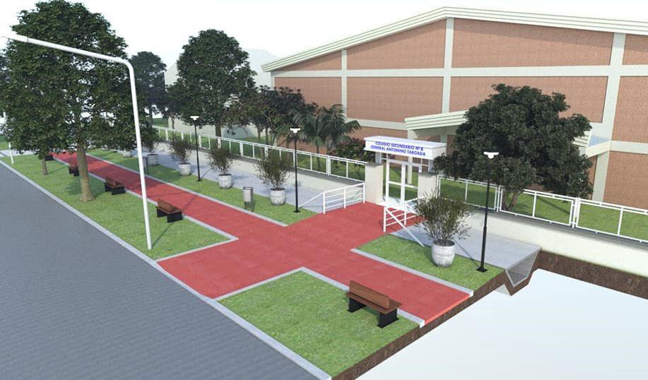 Inicio de las tareas de refaccioacuten del Colegio Antonino Taboada