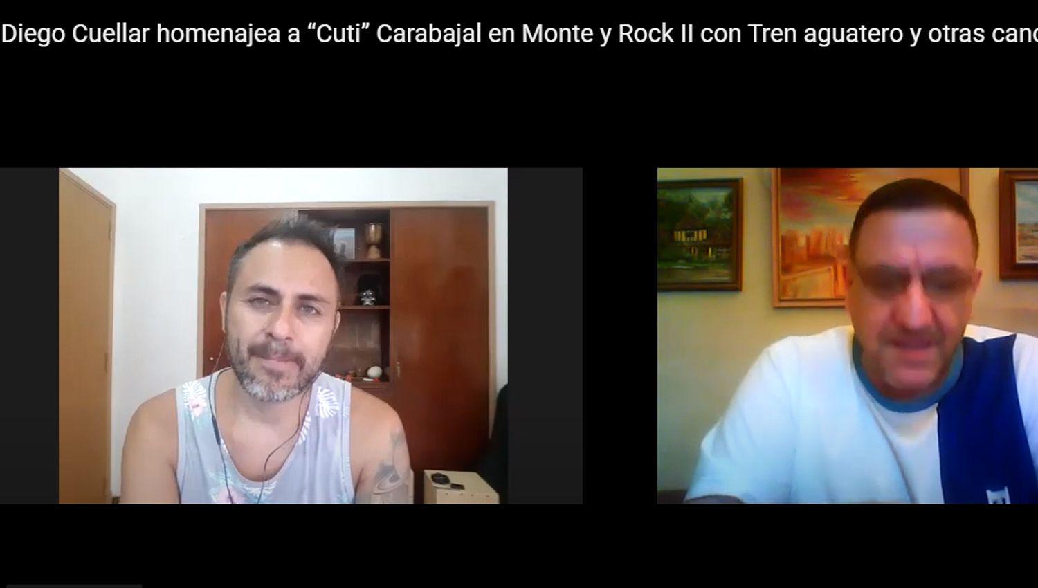 Diego Cuellar homenajea a ldquoCutirdquo Carabajal en Monte y Rock II con Tren aguatero y otras canciones