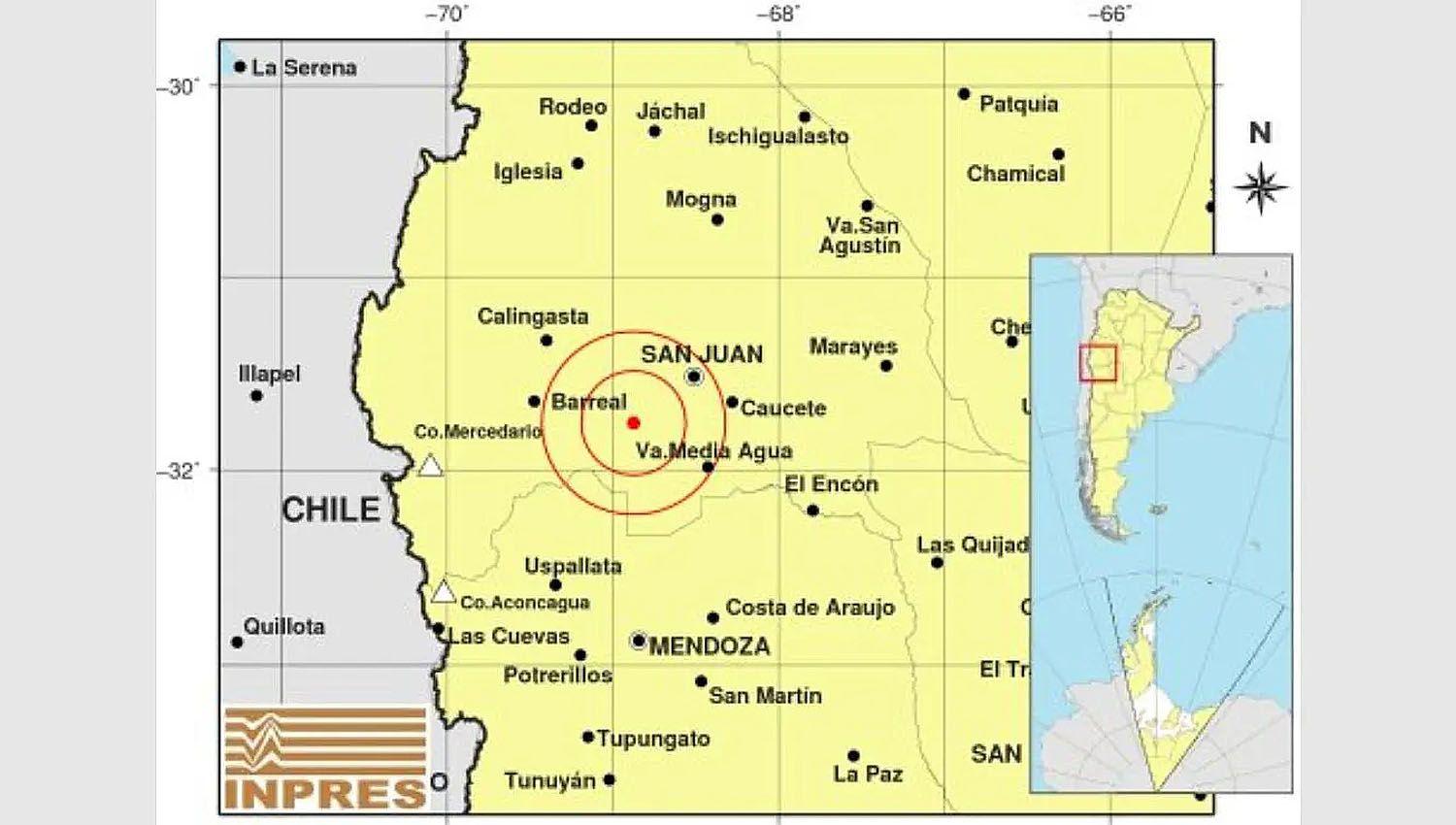 Un sismo sacudioacute a la provincia de San Juan