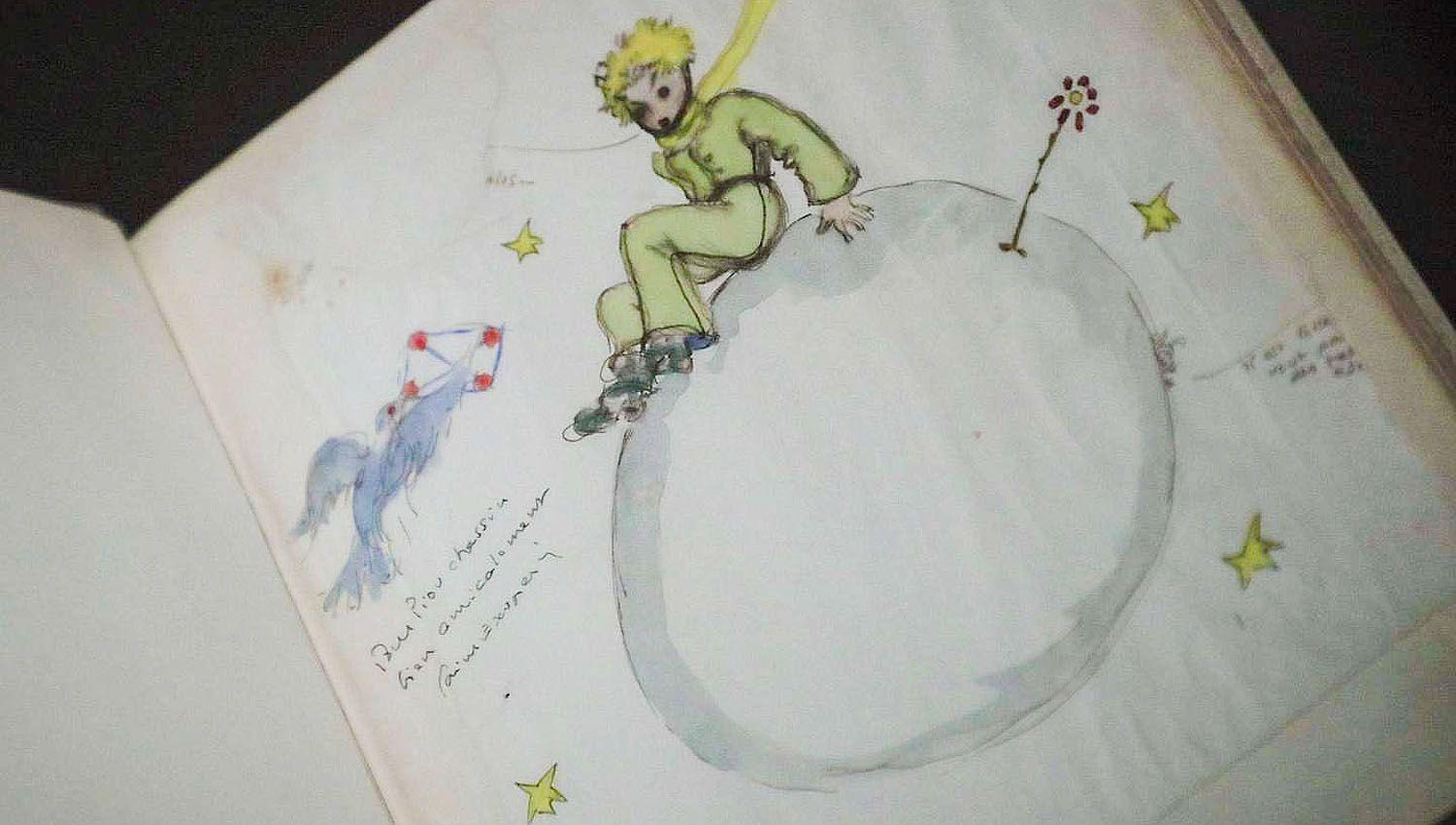 VIDEO  Francia- por primera vez exponen el manuscrito original de ldquoEl Principitordquo