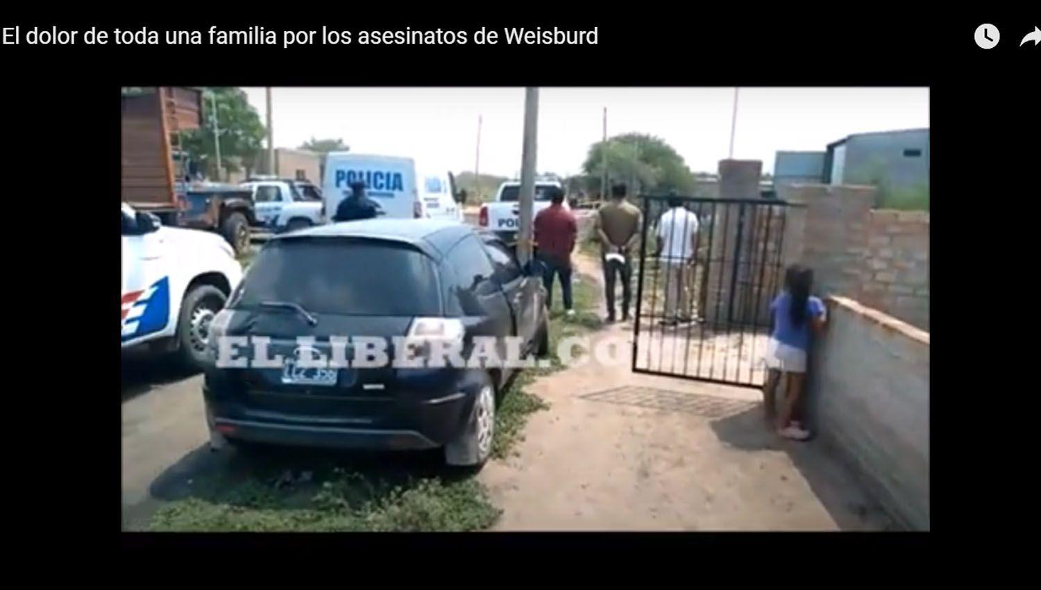 VIDEOS El dolor de toda una familia por los asesinatos de Weisburd
