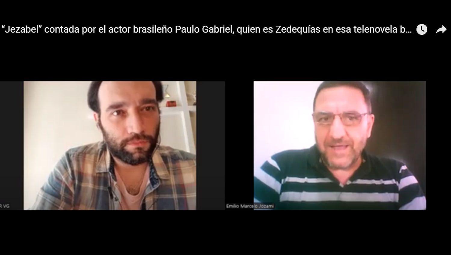 ldquoJezabelrdquo contada por el actor brasilentildeo Paulo Gabriel quien interpreta a Zedequiacuteas en esa telenovela biacuteblica