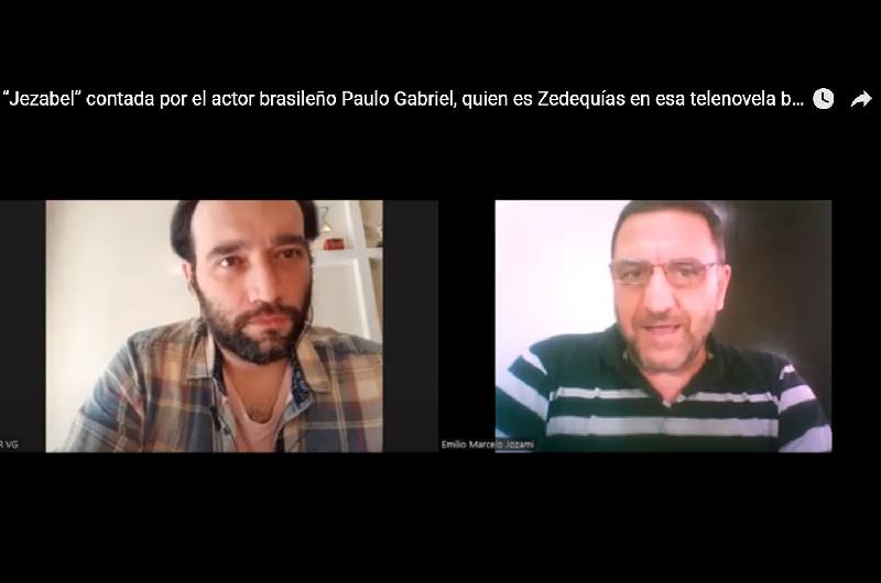 ldquoJezabelrdquo contada por el actor brasilentildeo Paulo Gabriel quien interpreta a Zedequiacuteas en esa telenovela biacuteblica