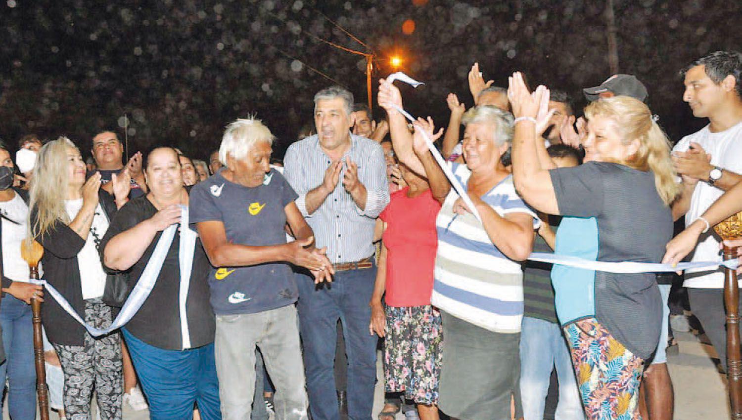 Nediani inauguroacute el pavimentado de la Monteagudo en Villa Suaya