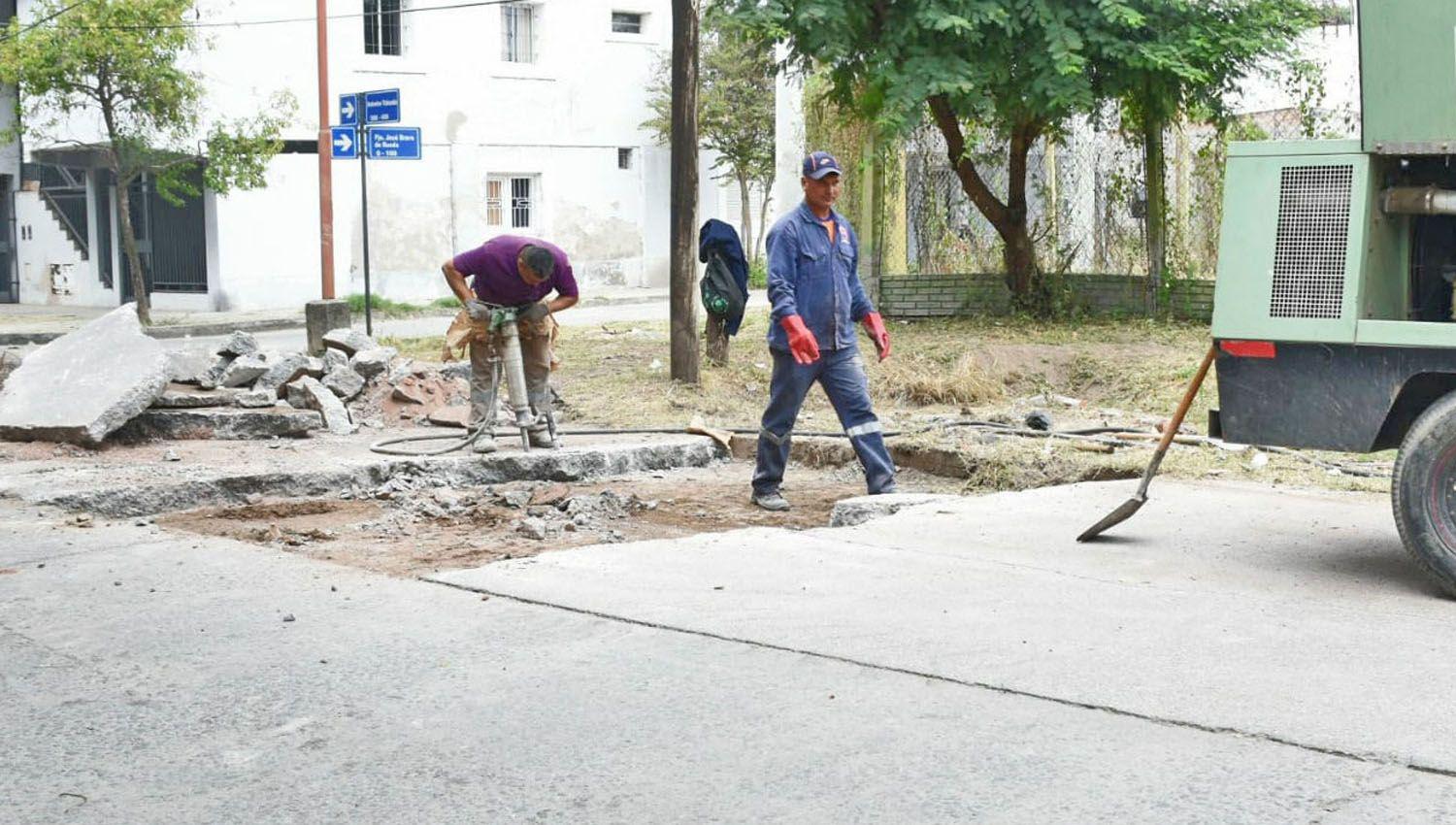 El municipio impulsa diferentes tareas de bacheo en los barrios termenses