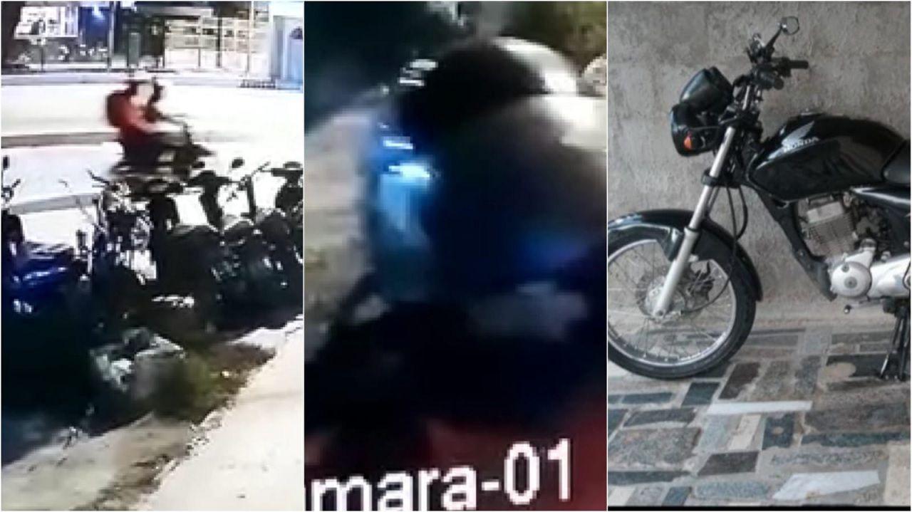 VIDEO  Ladrones se robaron la moto de un policiacutea desde la puerta de la comisariacutea