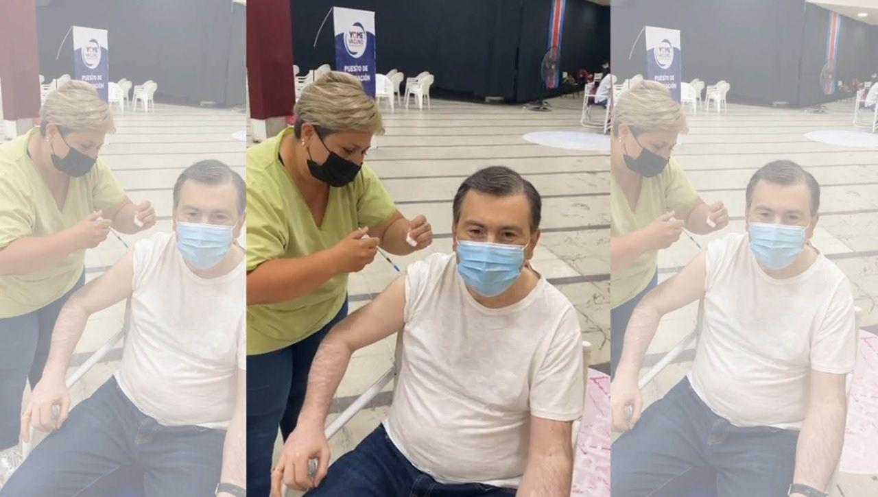 VIDEO  El Gobernador recibioacute una nueva dosis de la vacuna contra el COVID-19