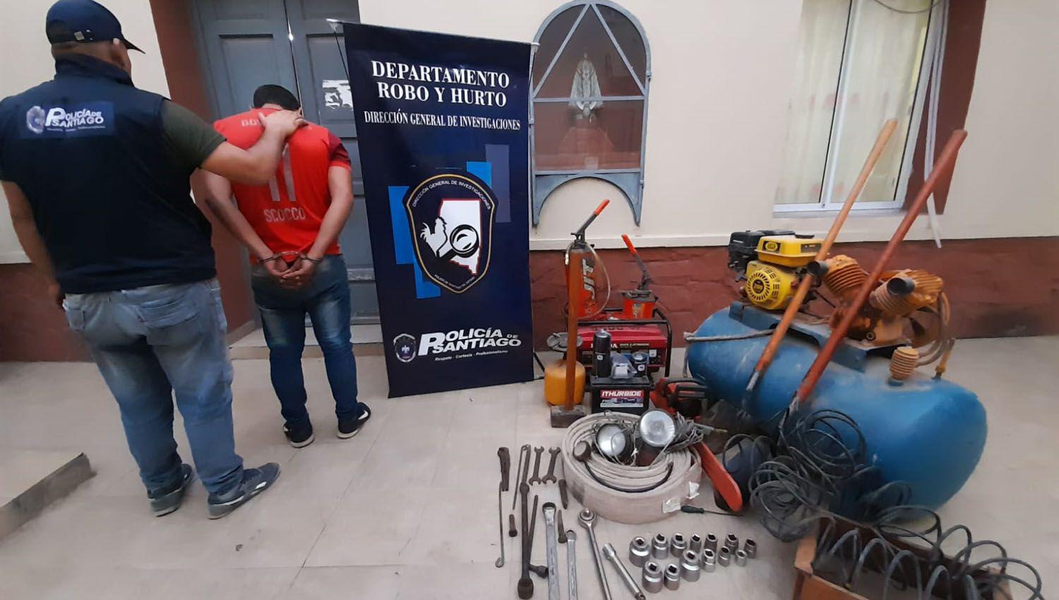 Apresan a trabajador rural que roboacute herramientas de una finca y las guardoacute en su propia casa