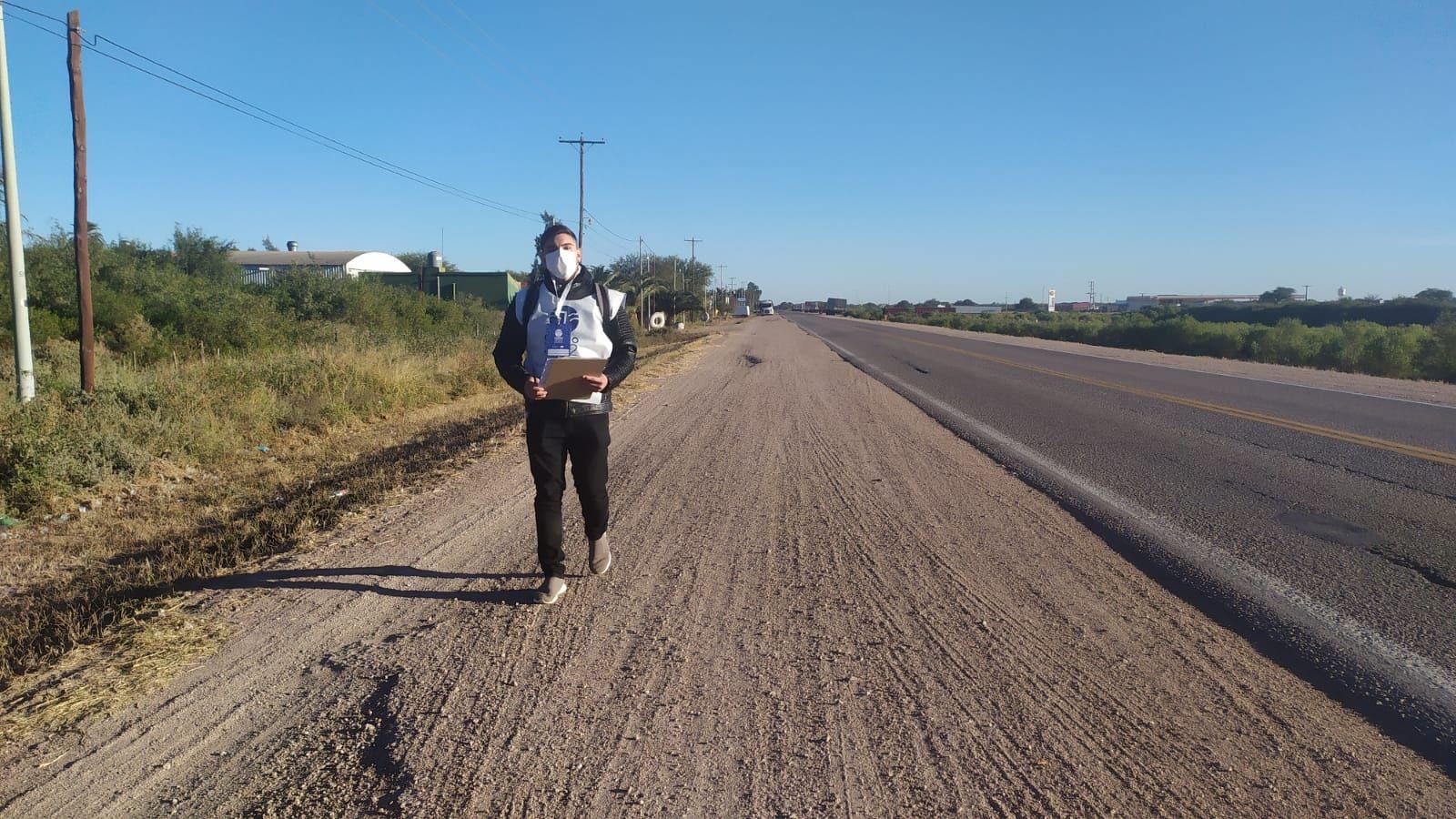 Censo en Colonia Dora- algunos vecinos pusieron el comprobante en la puerta