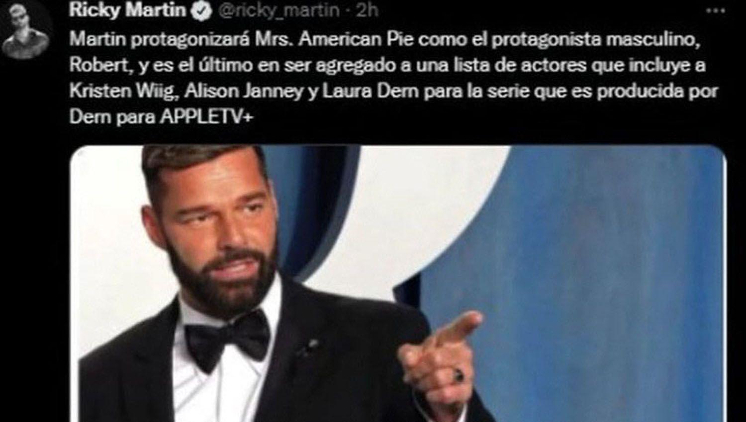Ricky Martin vuelve a la TV en ldquoMrs American Pierdquo