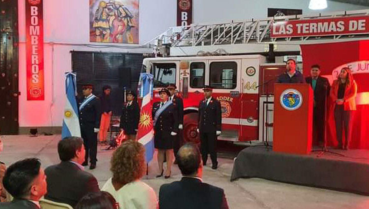 Los Bomberos Voluntarios termenses celebraron su diacutea con un emotivo acto