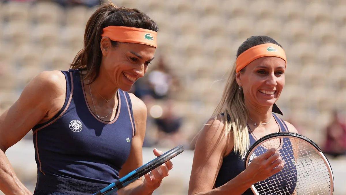 Gabriela Sabatini y Gisela Dulko cayeron en la final de Roland Garros