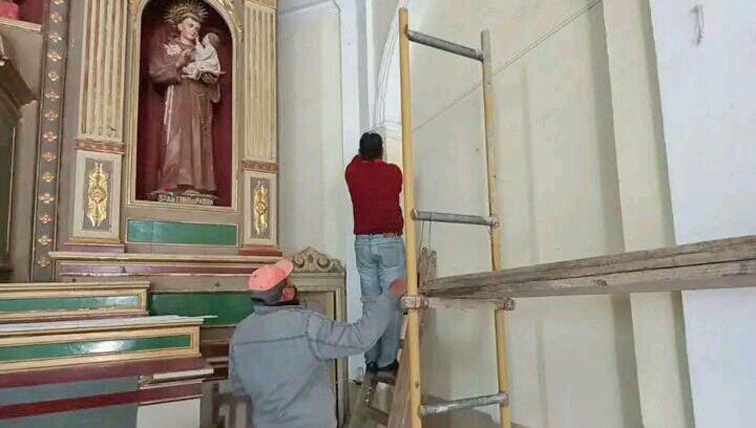 La capilla de Choya concretoacute mejoras por la fiesta por San Antonio de Padua