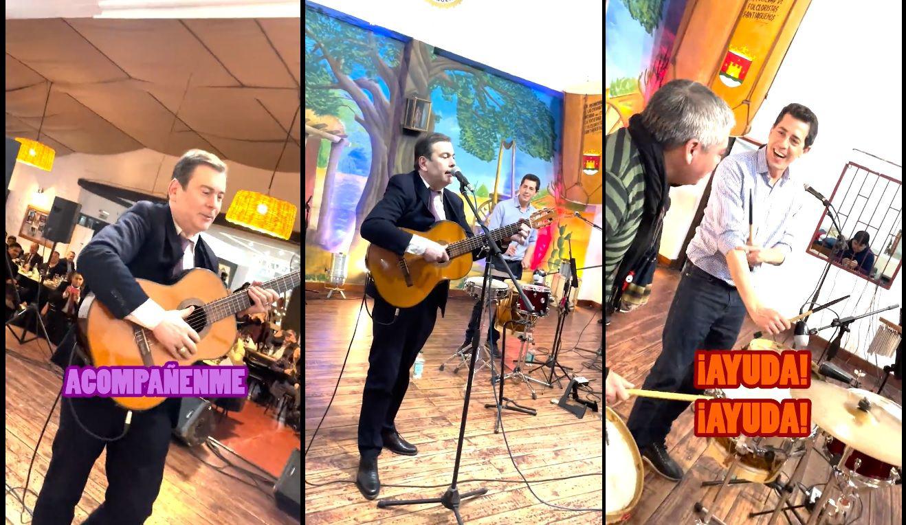VIDEO  Con bombo y guitarra Wado de Pedro y Gerardo Zamora a pura chacarera