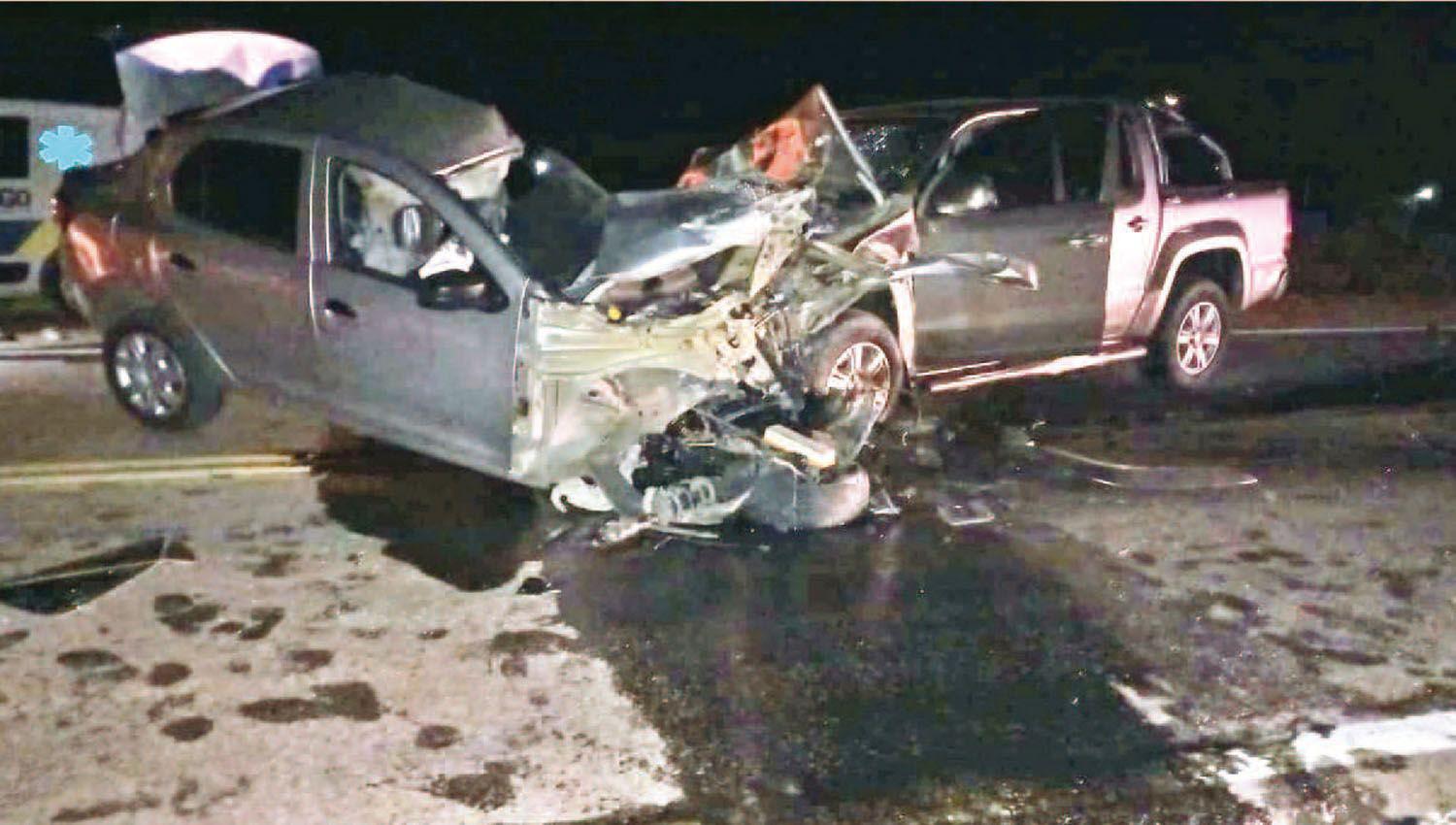 Un brutal choque frontal dejoacute una pareja muerta y dos heridos graves sobre la Ruta Nacional 34