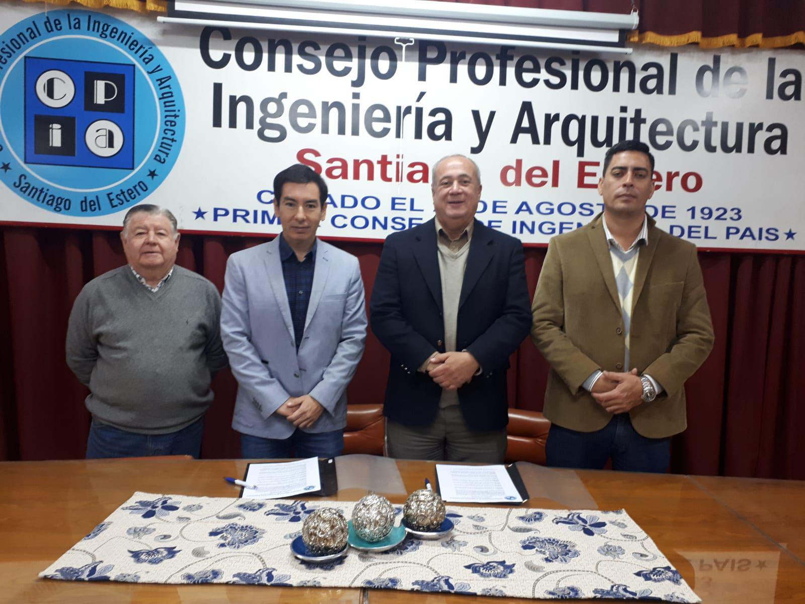 Firma de convenio entre el Colegio de Corredores Puacuteblicos Inmobiliarios y el Consejo Profesional de la Ingenieriacutea y Arquitectura