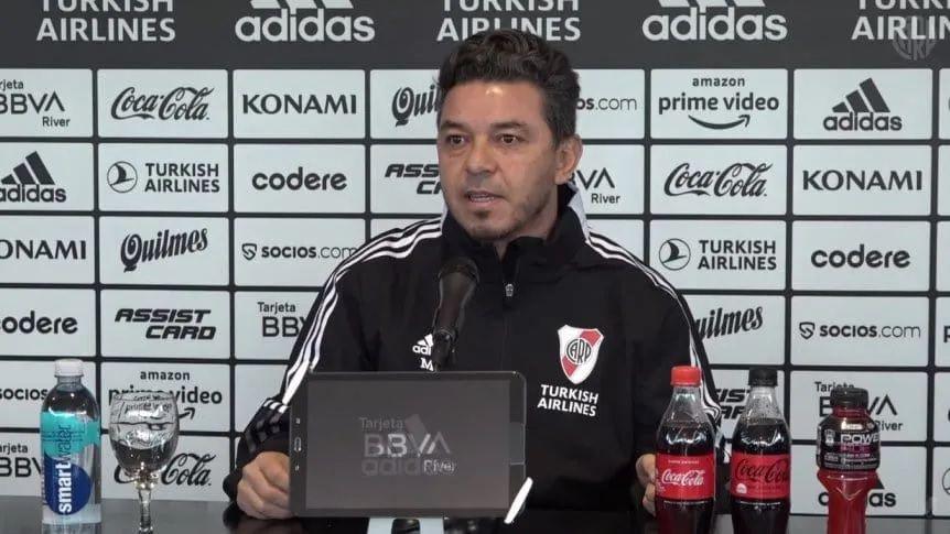 Marcelo Gallardo en conferencia- No hay crisis acaacute
