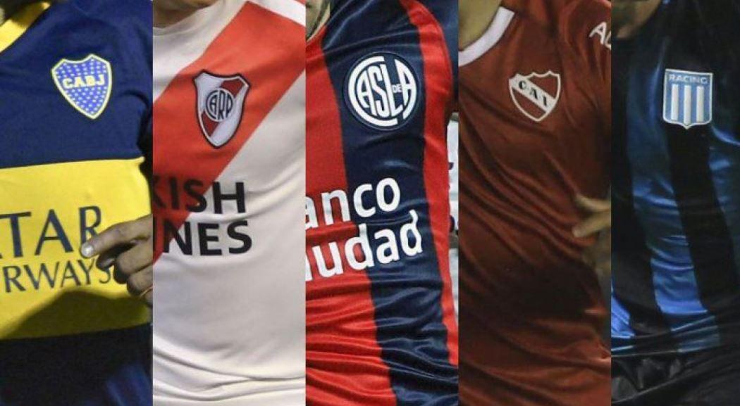 El diacutea que nacieron los cinco grandes del fuacutetbol argentino