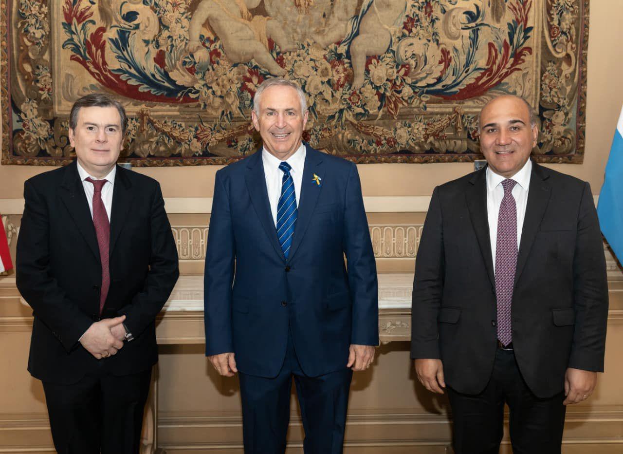 Zamora se reunioacute con el embajador de Estados Unidos y Manzur por posibles inversiones en Santiago