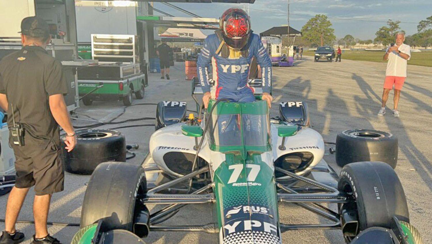 Agustiacuten Canapino proboacute el IndyCar y dijo- ldquoEs terrible el poder de frenordquo