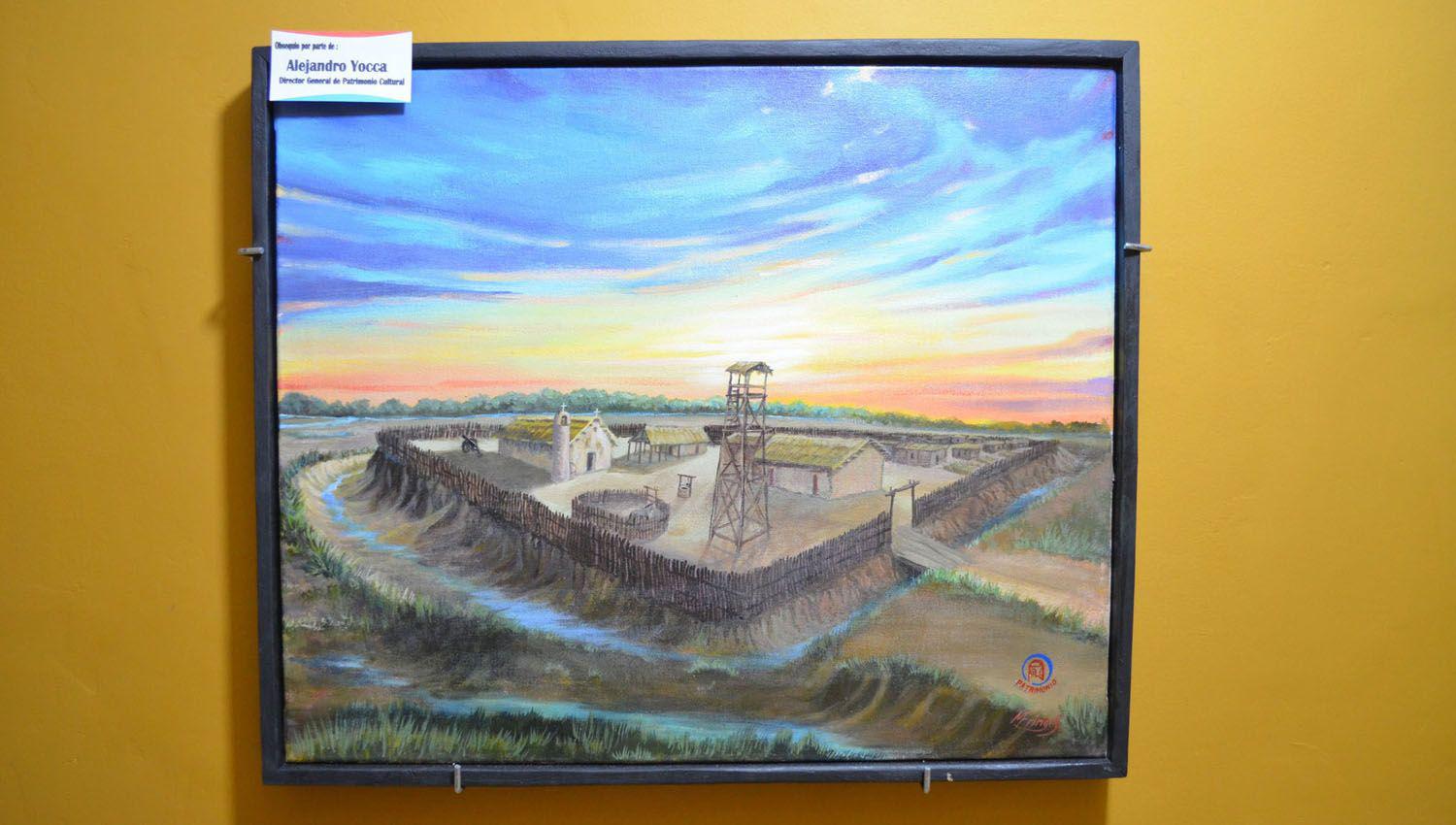 La Comisioacuten Municipal de Herrera recibioacute el retrato del fortiacuten El Bracho