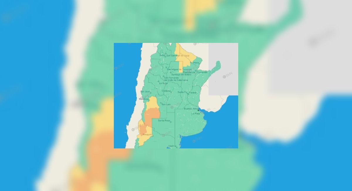 Incluye Santiago del Estero- rigen alertas meteoroloacutegicas en seis provincias