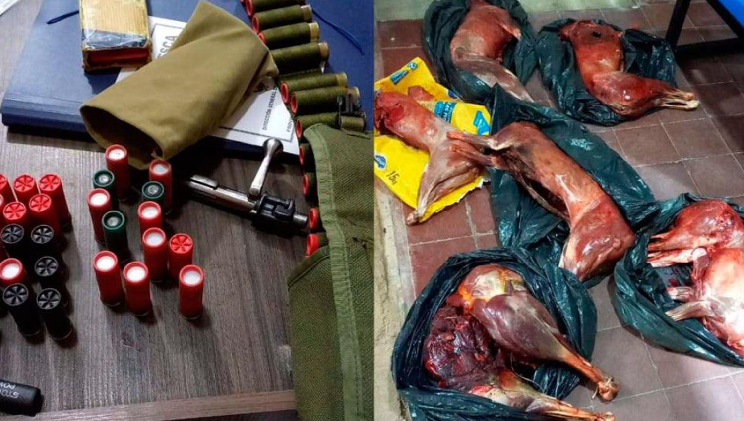 Demoran a cazadores furtivos con animales y armas de fuego