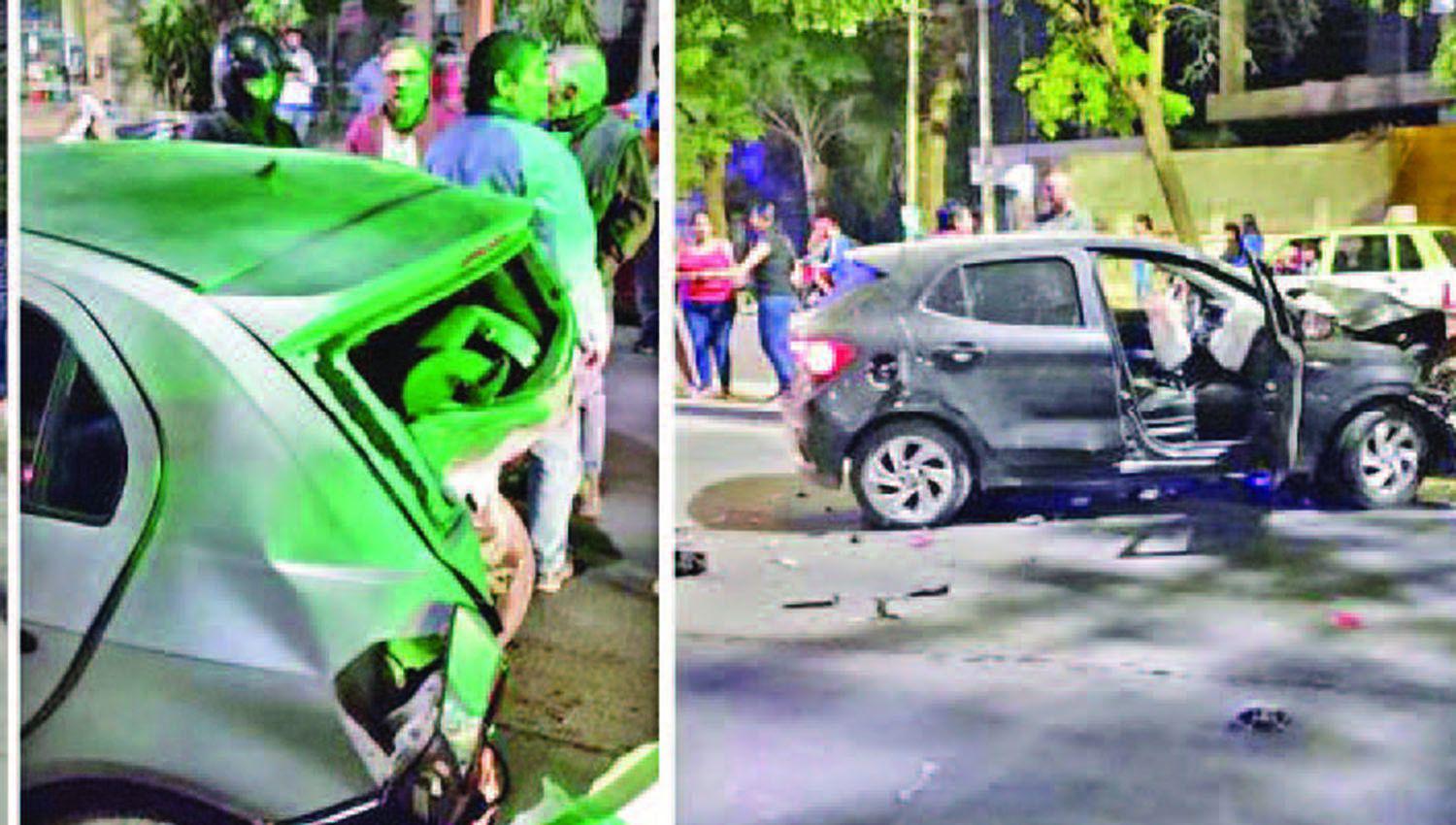 Dieron de alta a los dos heridos que habiacutean protagonizado violento choque en cadena