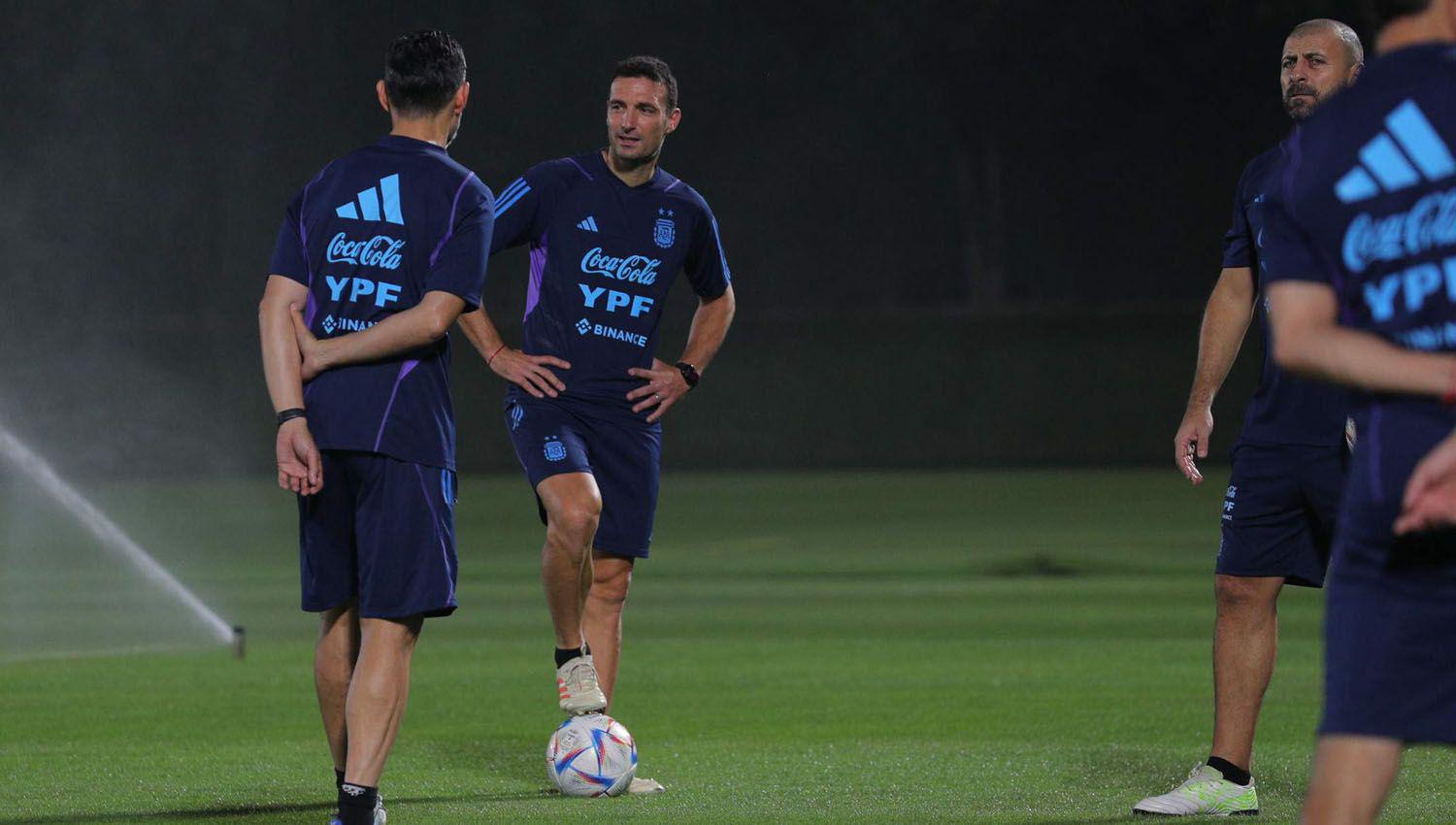 Scaloni tiene dos dudas para el once inicial del debut contra Arabia Saudita