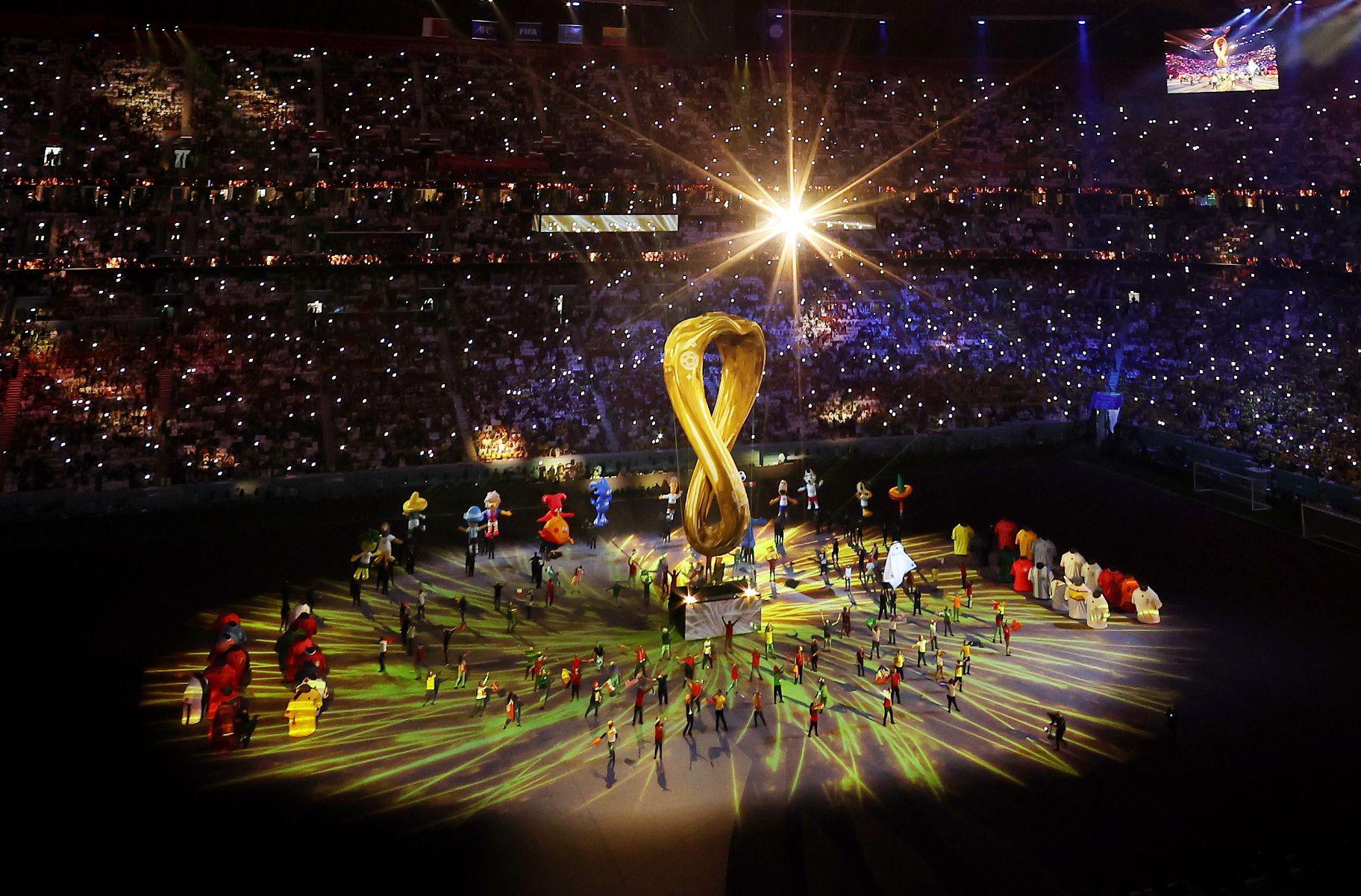 FOTOS Y VIDEOS  Lo que dejoacute inauguracioacuten del Mundial de Qatar 2022